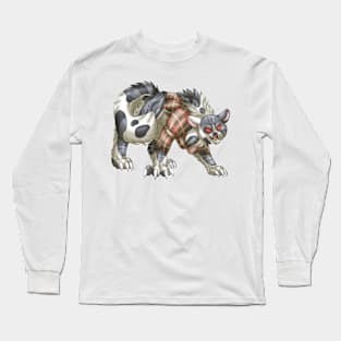 WereCat: Grey Bicolor Tabby Long Sleeve T-Shirt